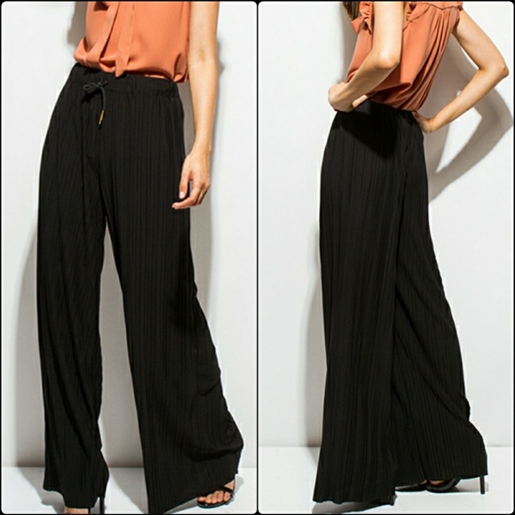 Tres Chic! Wide Leg Pleated Pants - Picture 5 of 5